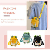 Cartoon Animal Commute Bag Nylon Phone Bag Earphone Hole