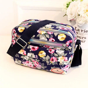 Floral Multicolor Printed Canvas Messenger Bag