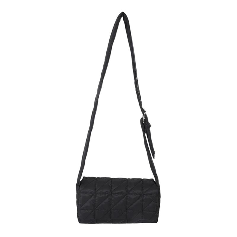 Quilted Crossbody Bag for Women with Belt Buckle