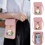 Small Pu Leather Crossbody Bag Teeth Print Shoulder Packet