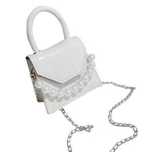 Stone Pattern Women Messenger Handbags Creative Pearl Totes