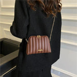 Women's Casual Shell Bag Chain Zipper Messenger Bags Shoulder Bag Tote Handbag C