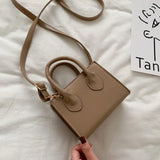 Small Square Bag Retro Mini Handbag for Literary Crowds