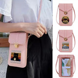 Pew Print Crossbody Phone Bag Universal Touch Screen Storage Pack