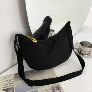 Nylon Messenger Bag Female Dumpling Crossbody Bag Light Armpit Bag
