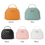 PU Handbags Diamond Grids Women's Shoulder Bag Girls Messenger Bag