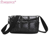 Winter Shoulder Bag Quilted Check Ladies Shopper Bag Casual Nylon Soft Portable