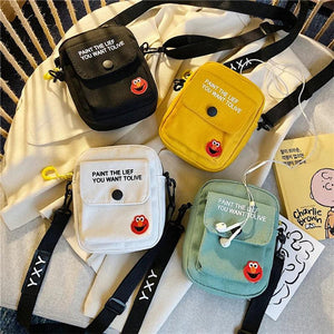 Canvas Mini Crossbody Bag for Women Phone Purse Sac A Main Femme