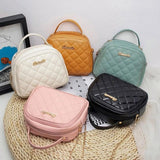 PU Leather Handbags Wild Rhombus Women's Shoulder Bag