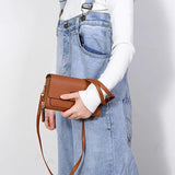Women Handbag Large Capacity Shoulder Bag Hasp Zipper Purse Phone Long Wallet