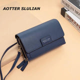 Women Handbag Large Capacity Shoulder Bag Hasp Zipper Purse Phone Long Wallet