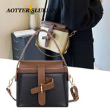 Women Panelled Bucket Crossbady Bags Clutch Shoulder Bolsos