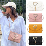 Sweet Heart Decoration Handbags PU Leather Shoulder Bags Tassel Crossbody Bags