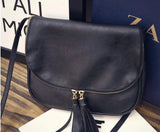 Stacy Bag 030916 Tassel Flap Bag for Women