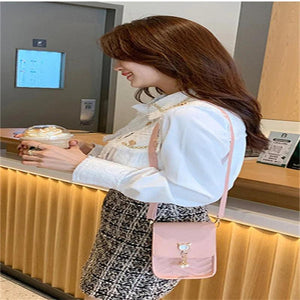 Spring Cross-body Phone Shoulder Bag Pearl Tassel Cover-style Female Bag