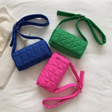 Padded Quilted Crossbody Bag Solid Women Shoulder Bags