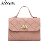 Small Stripes Messenger Bag Women Shoulder Crossbody Handbag