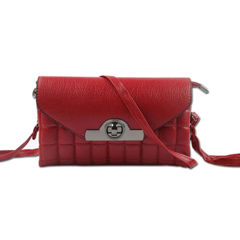 Womens Retro Crossbody Bags Small Leather Clutch Bag