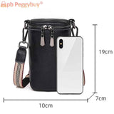 Cowhide Leather Purse Handbag Mini Women Shoulder Crossbody Bag