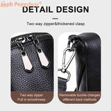 Cowhide Leather Purse Handbag Mini Women Shoulder Crossbody Bag