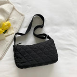 Women Winter Handbag Purse Crossbody Small Bag Rhombus Female Shoulder Bag