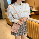 Mini Cross-body Shoulder Bag with Tassel Cover