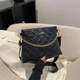 Lingge Women Shoulder Bags Chain Crossbody Handbags Large-capacity Bags