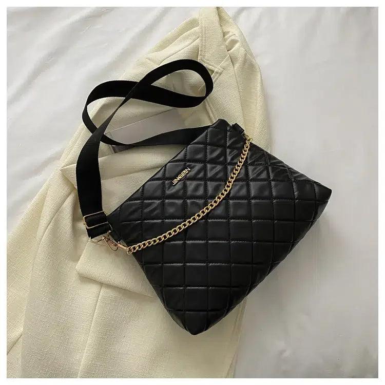 Lingge Women Shoulder Bags Chain Crossbody Handbags Large-capacity Bags