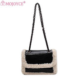 Retro Messenger Bag Women Faux Suede Shoulder Handbag