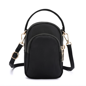 Nylon Waterproof Crossbody Handbag Mini Cell Phone Messenger Shoulder Bag