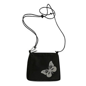 Reflective Butterfly Crossbody Bag Small Shoulder Handbag