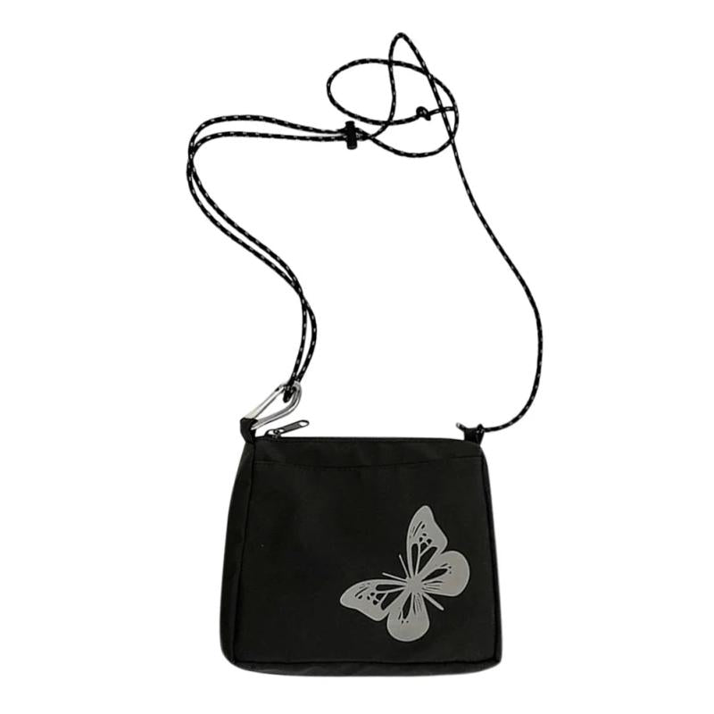 Reflective Butterfly Crossbody Bag Small Shoulder Handbag