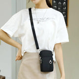 Canvas Handbag Mobile Phone Bag Women's Messenger Bag All-match Mini Small Cross