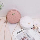 Embroidered Small Round Bag Ladies All-match Women's Handbag