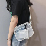 Casual Women PVC Jelly Crossbody Mini Bag Girls Shoulder Handbags