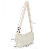Quilted Shoulder Bag Crossbody Nylon Handbag Ladies Shopping Purse
