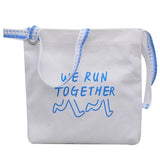 Canvas Women Bag Casual Handbags Women Bags Letters Printed Shoulder Beach Bag