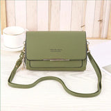 Cloth Pattern Turn Lock Mini Messenger Bag Square Bags