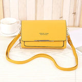 Cloth Pattern Turn Lock Mini Messenger Bag Square Bags