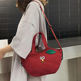 Banana Canvas Shoulder Bag Casual Handbag M