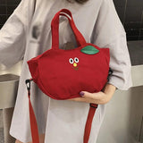 Banana Canvas Shoulder Bag Casual Handbag M