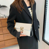Women's Silver Messenger Square Bag Handbag and Crossbody Bag