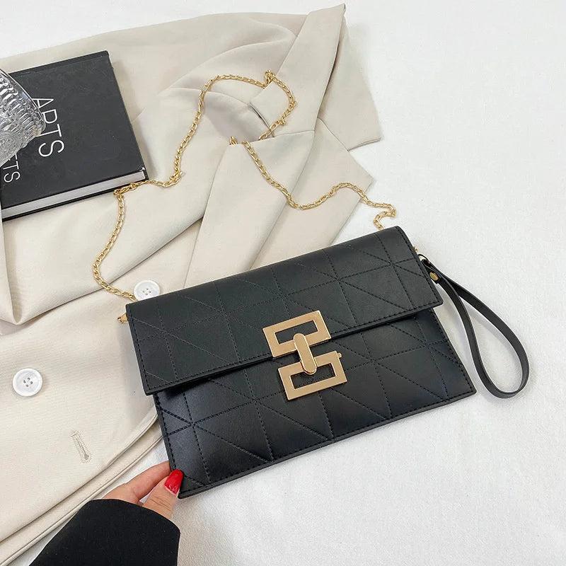 Women's Silver Messenger Square Bag Handbag and Crossbody Bag