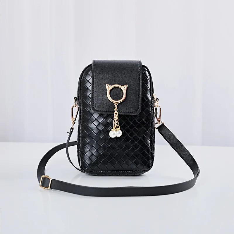 Stylish Mini Cross-body Shoulder Bag with Tassel Cover