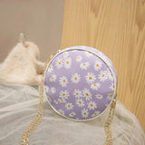 Mini Round Bag Student Shoulder Wallet Handbag
