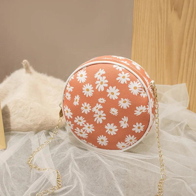 Mini Round Bag Student Shoulder Wallet Handbag