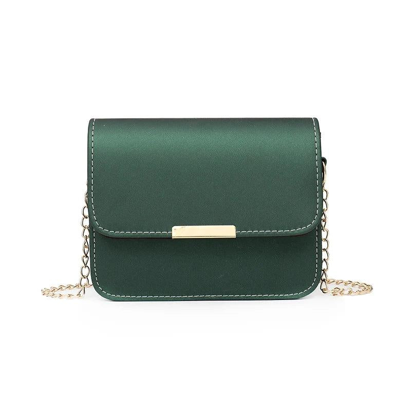Women Shoulder Bag Small Beach Bag Chain PU Leather Handbag
