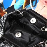 Cat Leopard Sequin Evening Bag Chain Messenger Bag
