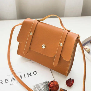 Small Soft Crossbody Bag for Women PU Leather Handbag Hasp Girl Bag