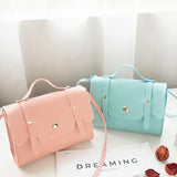 Small Soft Crossbody Bag for Women PU Leather Handbag Hasp Girl Bag